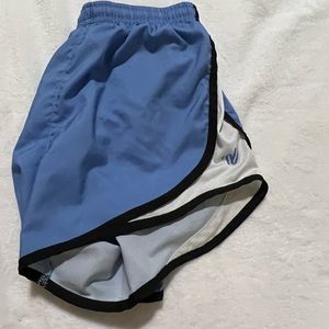 Baby blue varsity shorts